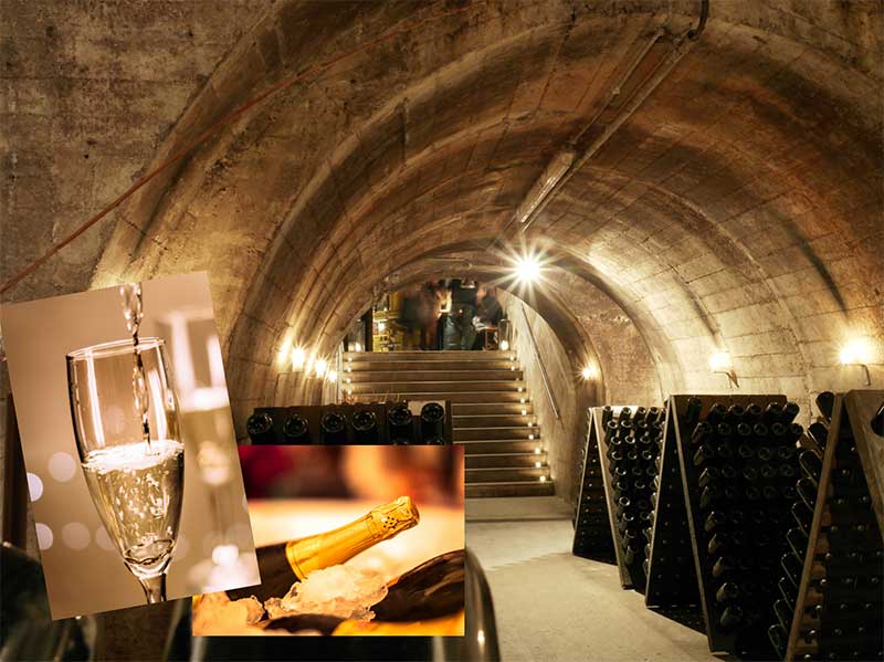 The Champagne cellars